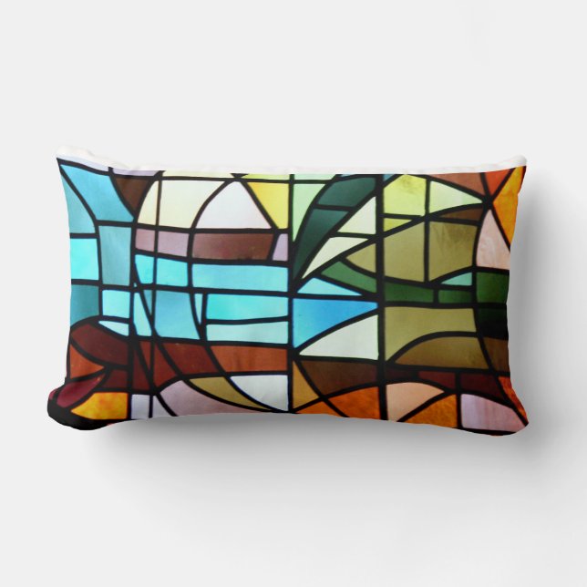La Sagrada Família Stained Glass Pillow (Front)