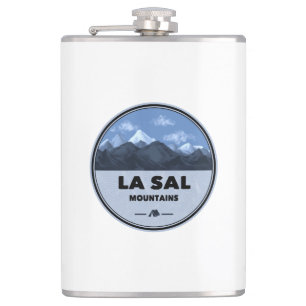 La Sal Mountains Utah Camping Hip Flask