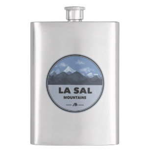 La Sal Mountains Utah Camping Hip Flask