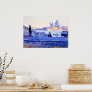 La Salute from Ponte della Paglia Poster