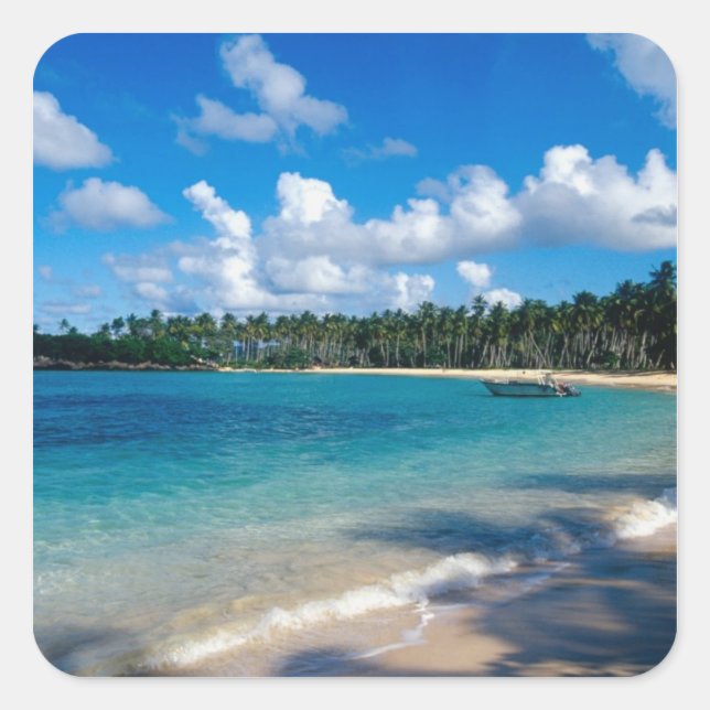 La Samana Peninsula, Dominican Republic, 2 Square Sticker (Front)