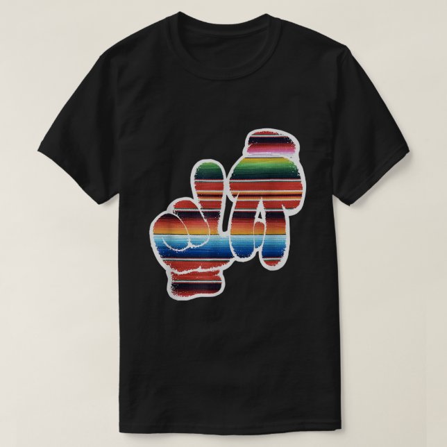 LA Sarape Los Angeles LA Sarape East LA Baseball M T-Shirt (Design Front)