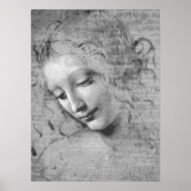 La Scapigliata by Leonardo da Vinci Poster (Front)