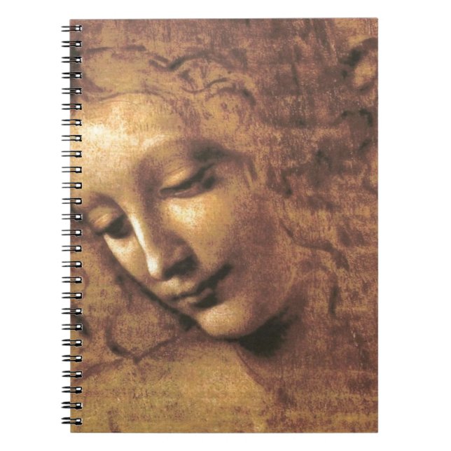 La Scapigliata by Leonardo da Vinci Spiral Notebook (Front)
