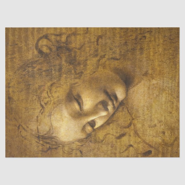 La Scapigliata by Leonardo da Vinci Tissue Paper (Front)