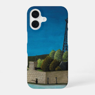 La Seine a Suresnes by Henri Rousseau, Vintage Art iPhone 16 Case