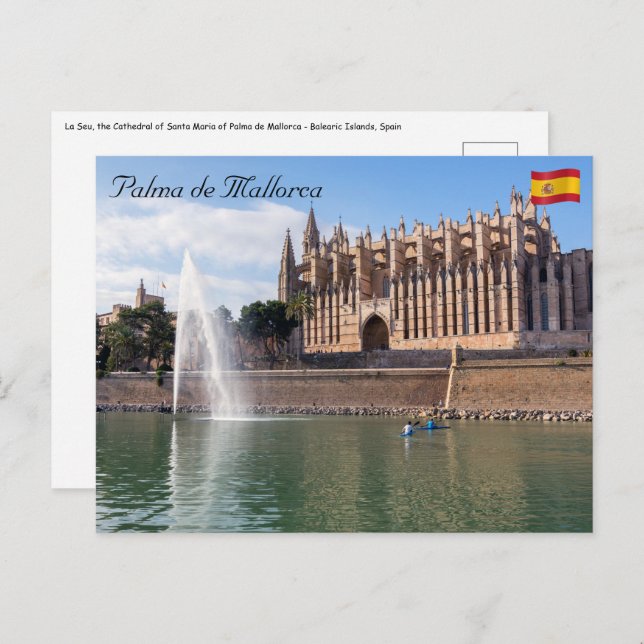 La Seu, the Cathedral of Palma de Mallorca - Spain Postcard (Front/Back)
