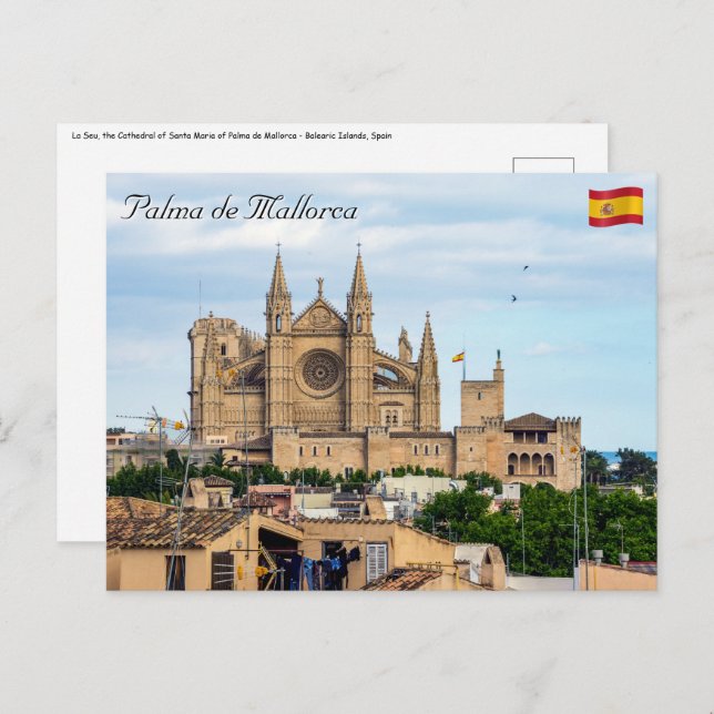La Seu, the Cathedral of Palma de Mallorca - Spain Postcard (Front/Back)