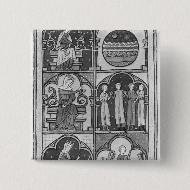 La Somme le Roi', by Lambert le Petit, 1311 15 Cm Square Badge (Front)