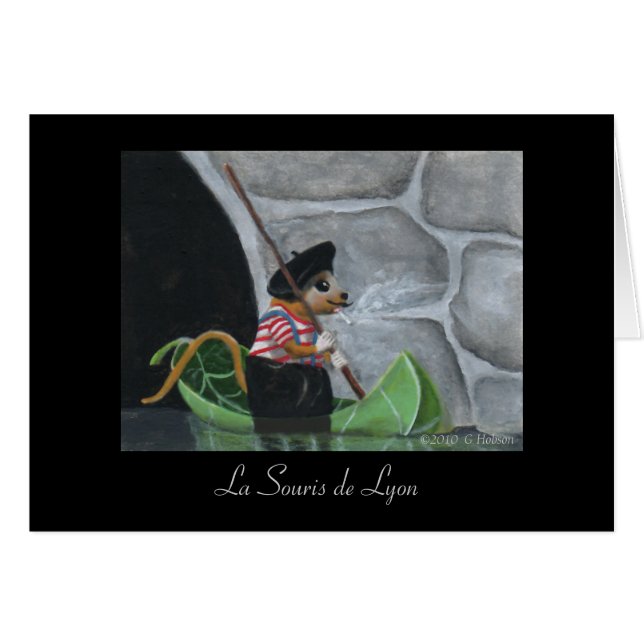 La Souris de Lyon Miniature Art Print (Front Horizontal)