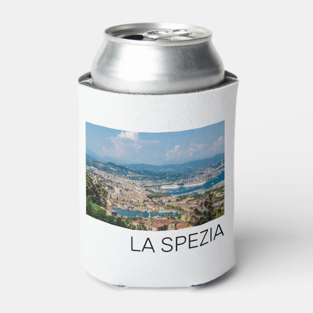 La Spezia Cityscape Liguria Italy Holiday Souvenir Can Cooler (Can Front)