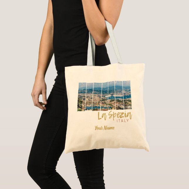 La Spezia Liguria Italy Vintage Souvenir Tote Bag (Front (Product))