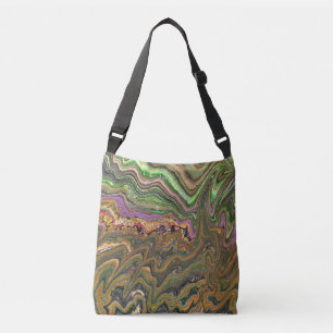 La Strada 1 Wild Green Gold Abstract Tote Bag