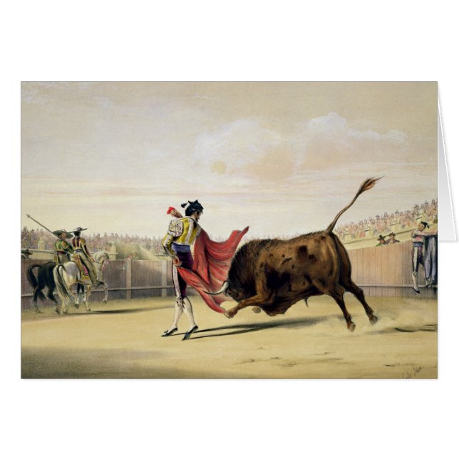 La Suerte de la Capa, 1865 (colour litho) (Front Horizontal)
