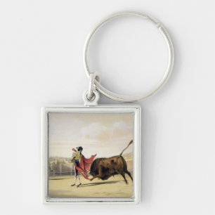 La Suerte de la Capa, 1865 (colour litho) Key Ring
