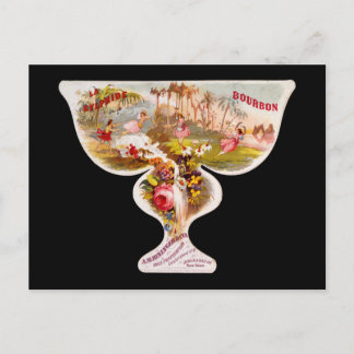 La Sylphide bourbon whiskey label Postcard