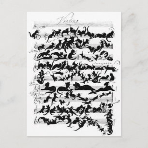 La symphonie des chats postcard