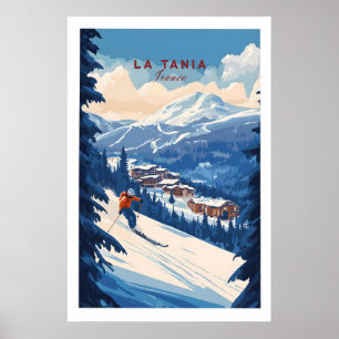 La Tania Ski Print 1