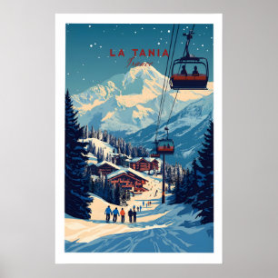 La Tania Wall Art Ski Print 1