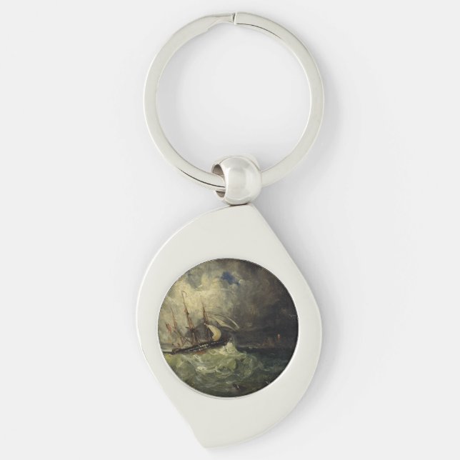 La Tempête – Félix Ziem Key Ring (Front)