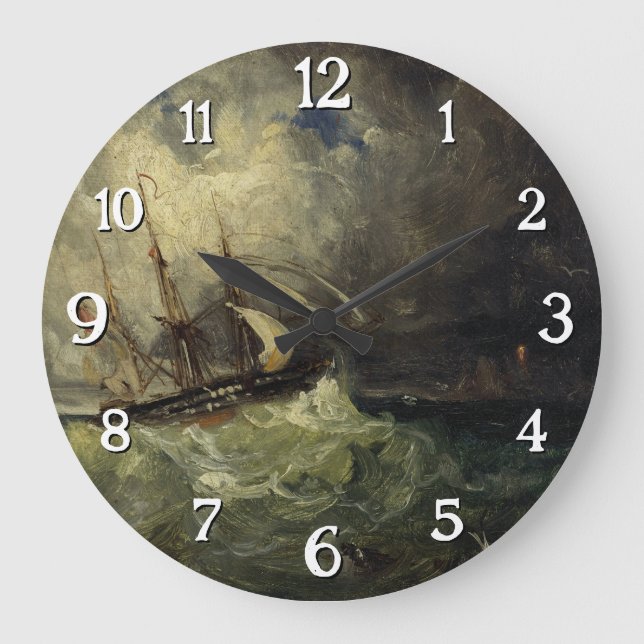 La Tempête – Félix Ziem Large Clock (Front)