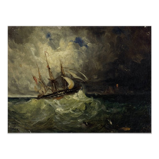 La Tempête – Félix Ziem Poster (Front)
