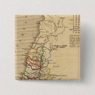 La Terre Sainte partagee en 12 tribus 15 Cm Square Badge