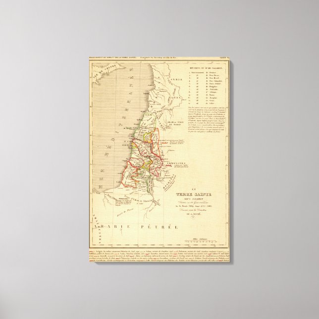 La Terre Sainte sous Salomon Canvas Print (Front)