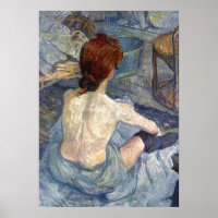 La Toilette Rousse - Toulouse-Lautrec Painting