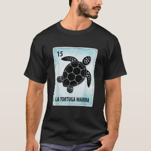 La Tortuga Marina Mexican Sea Turtle Cards T-Shirt