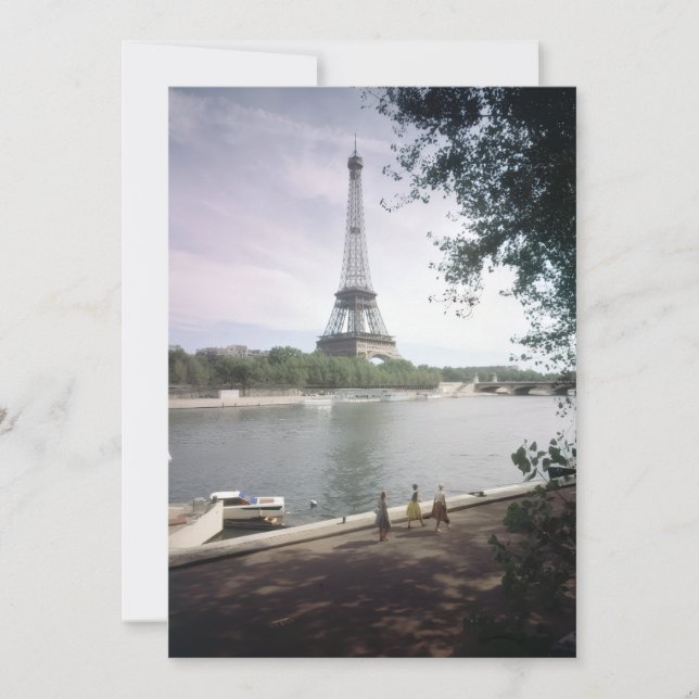 La Tour Eiffel. Paris, vers 1960. Invitation (Front)