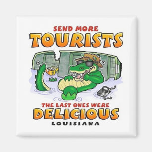 LA Tourist Gator Magnet