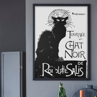 La tournée du Chat Noir unframed Poster