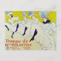 La Troupe de Mlle Eglantine by Toulouse Lautrec