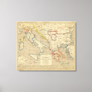 La Turquie, la Grece et l'Italie de 1700 a 1840 Canvas Print