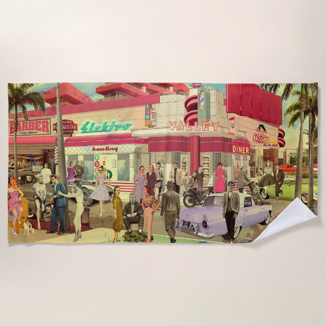 La Verne Bay Avenue Beach Towel (Front)