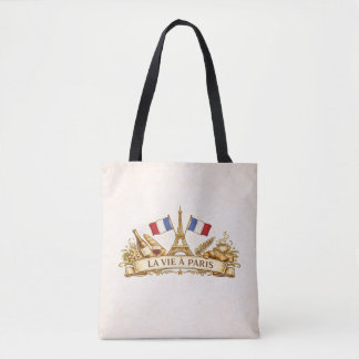 La vie à Paris Tote Bag