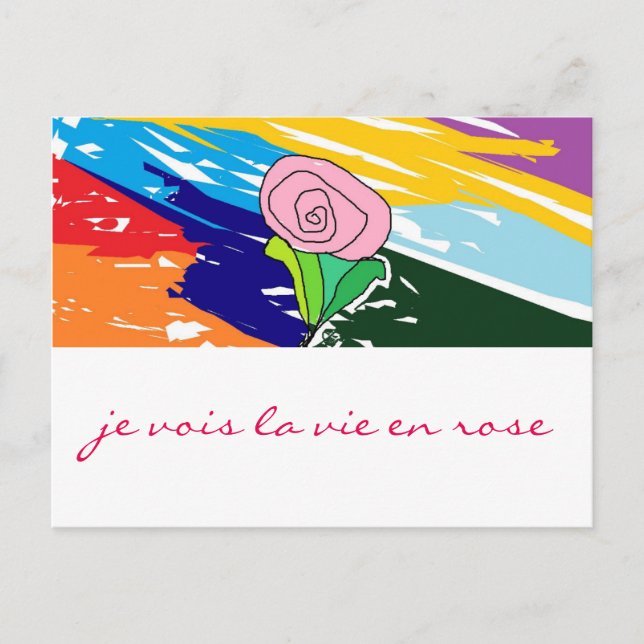 La vie en Rose card (Front)