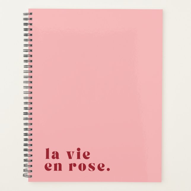 La vie en rose French Quote Planner (Front)