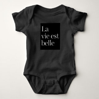 La vie est belle baby bodysuit