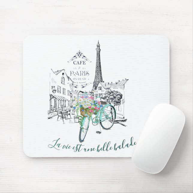 La vie est une belle balade mouse pad (With Mouse)