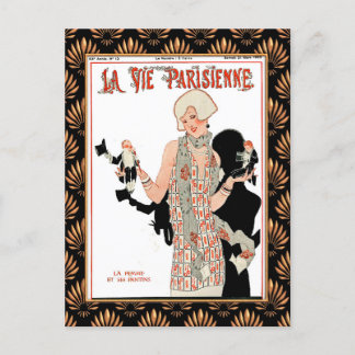 La Vie Parisienne 1920s magazine cover Postcard