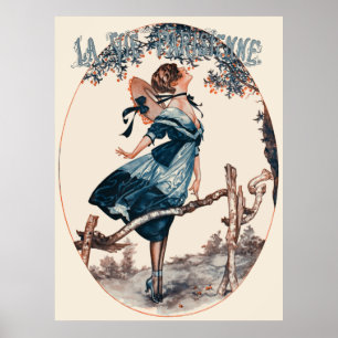 La Vie Parisienne - La jolie maraudeuse. Les ceris Poster