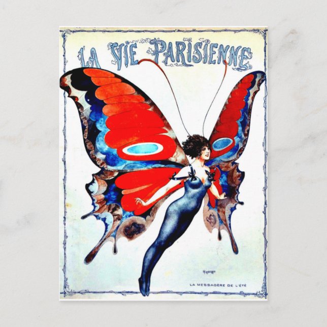 La Vie Parisienne "Parisian life" - Fairy Postcard (Front)