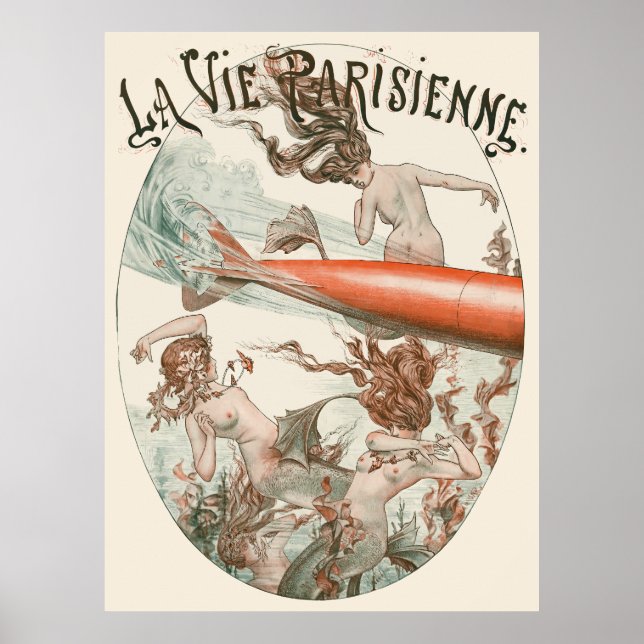 La Vie Parisienne - Une torpille à Trouville-sous- Poster (Front)