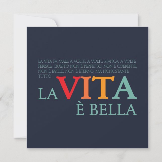 La vita è bella (Front)