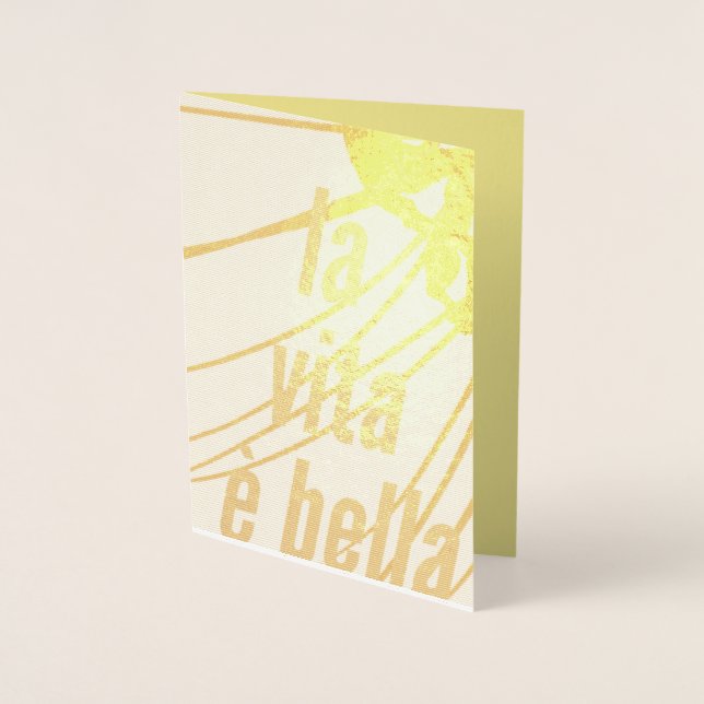 La Vita e Bella Foil Card (Front)