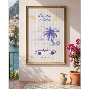 La Vita È Bella Italian Poster