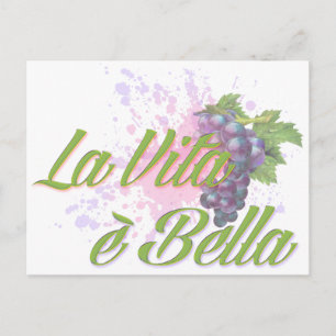 La Vita e' Bella Postcard