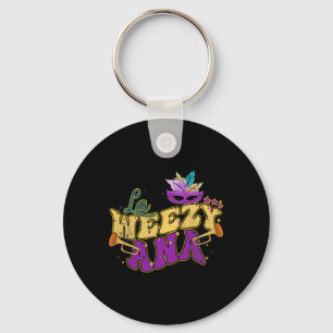 La Weezy Ana Groovy Mardi Gras Louisiana Men Women Key Ring